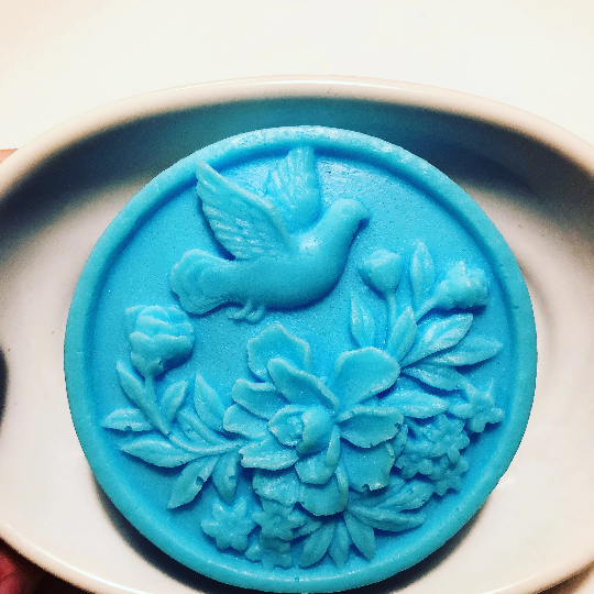 Bird Over Flowers Soap