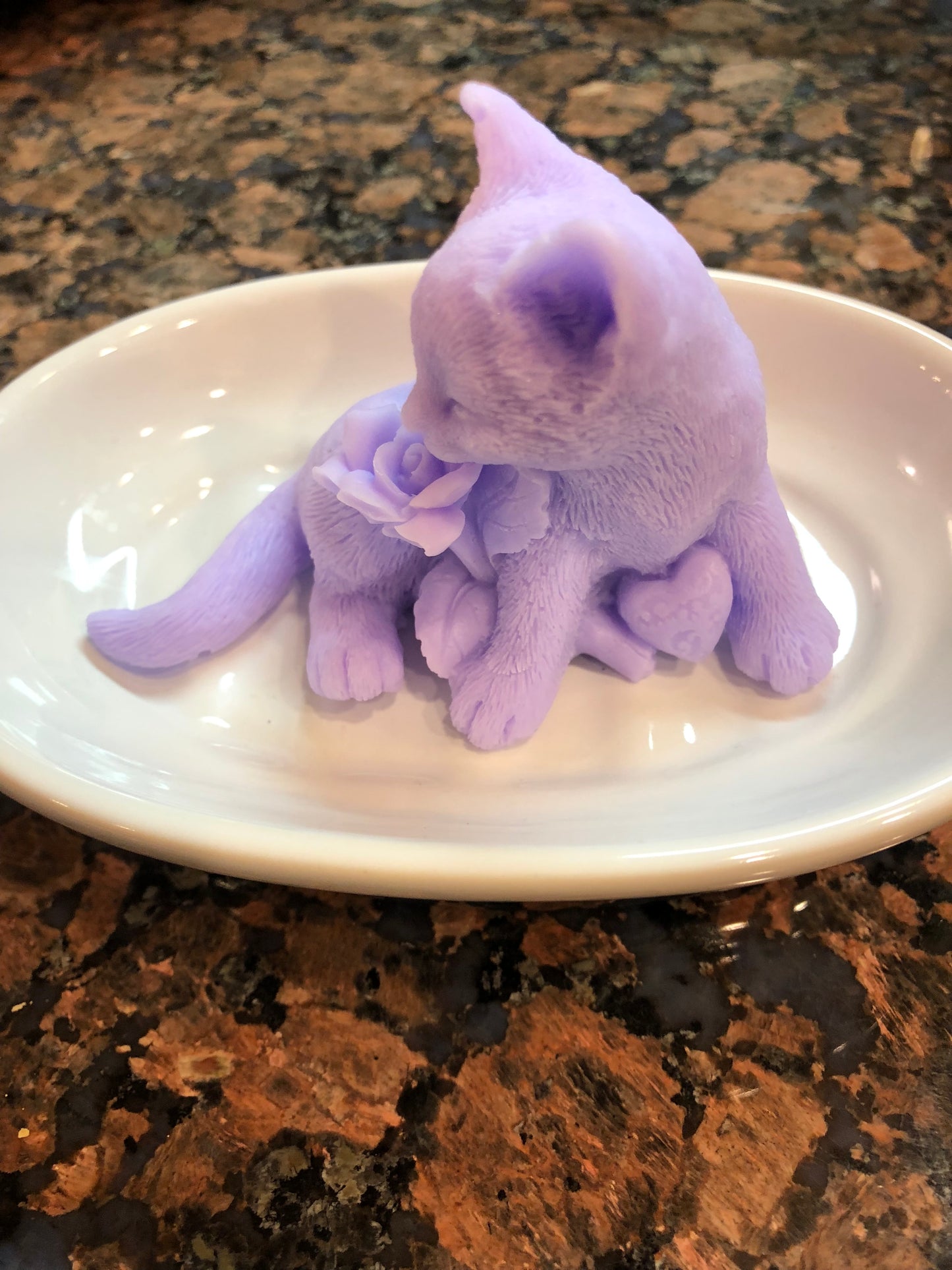 Kitty With A Rose Soap