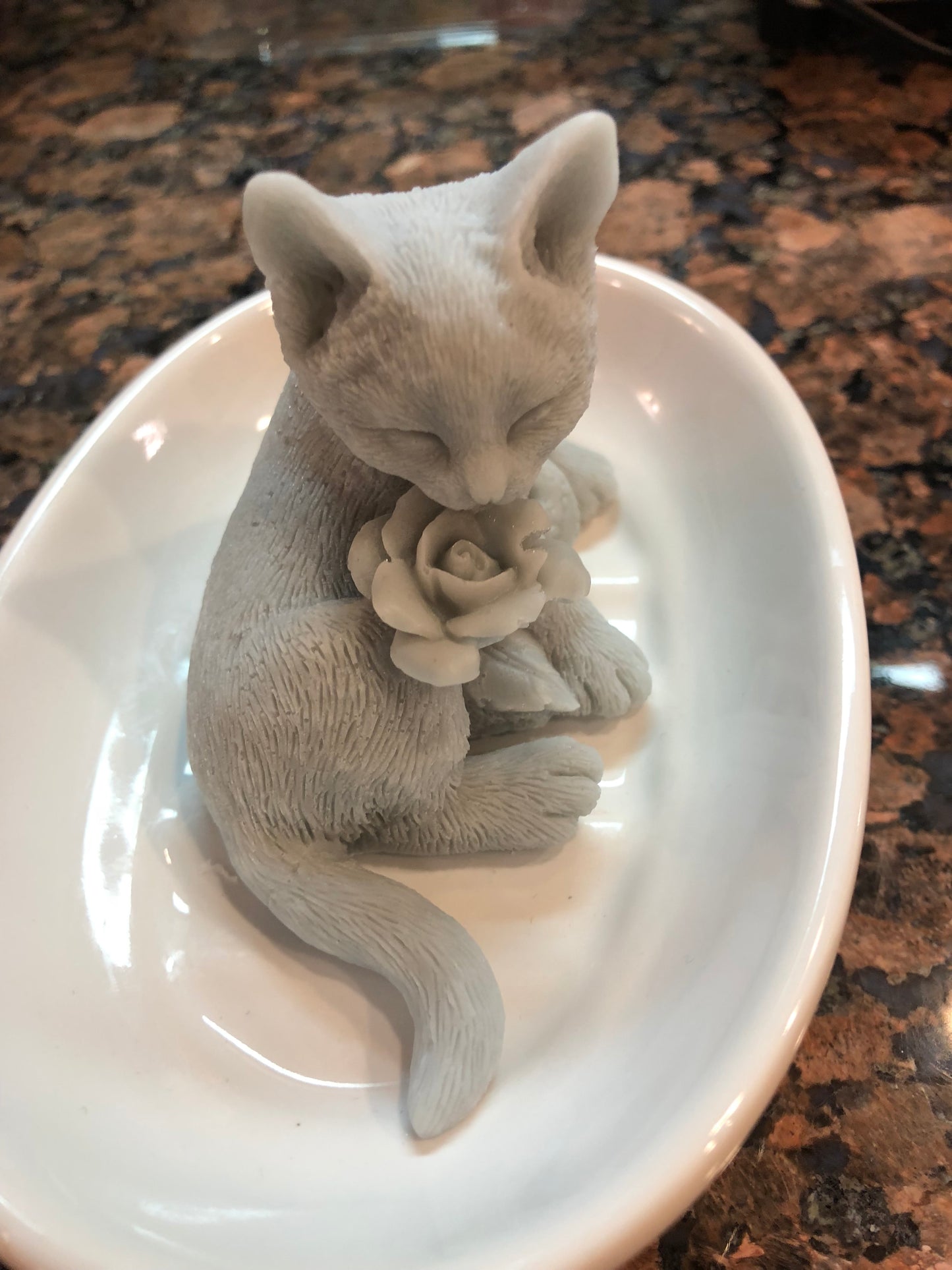 Kitty With A Rose Soap