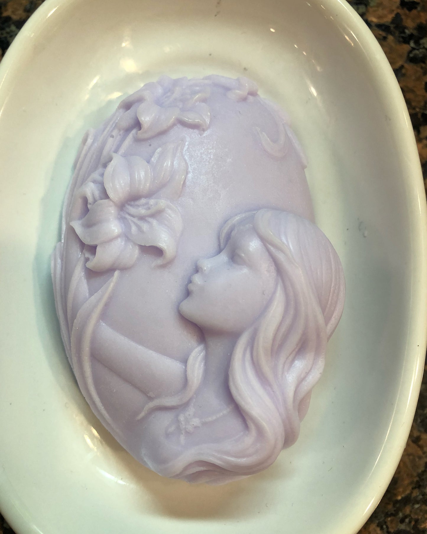 Oval Flower Fairy Soap