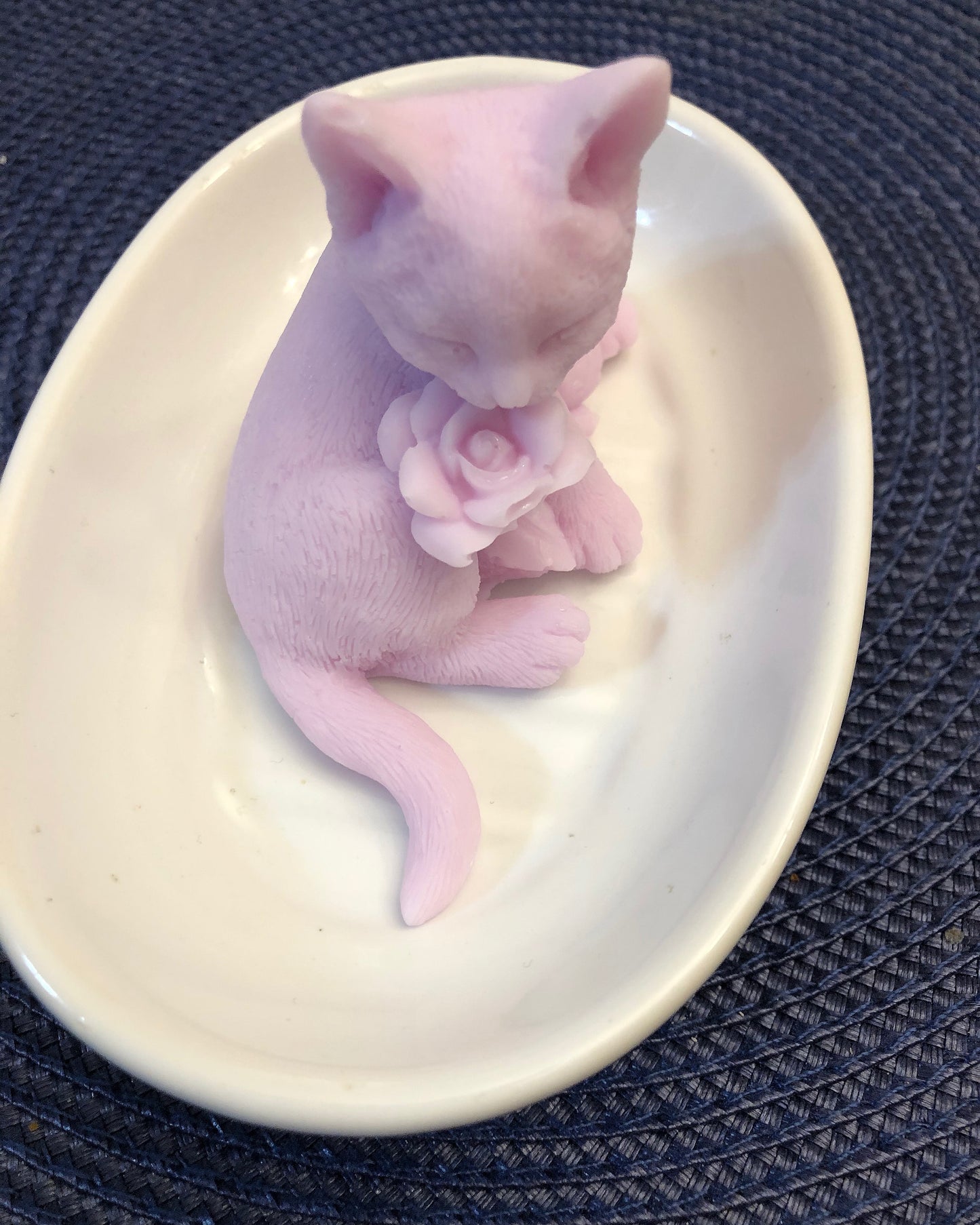 Kitty With A Rose Soap