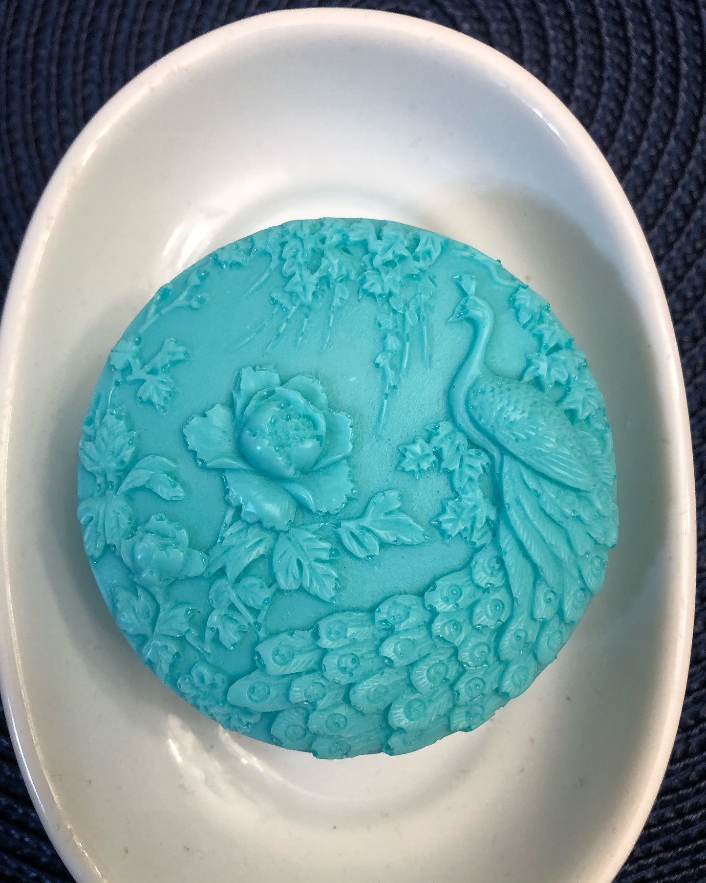 Round Peacock Soap