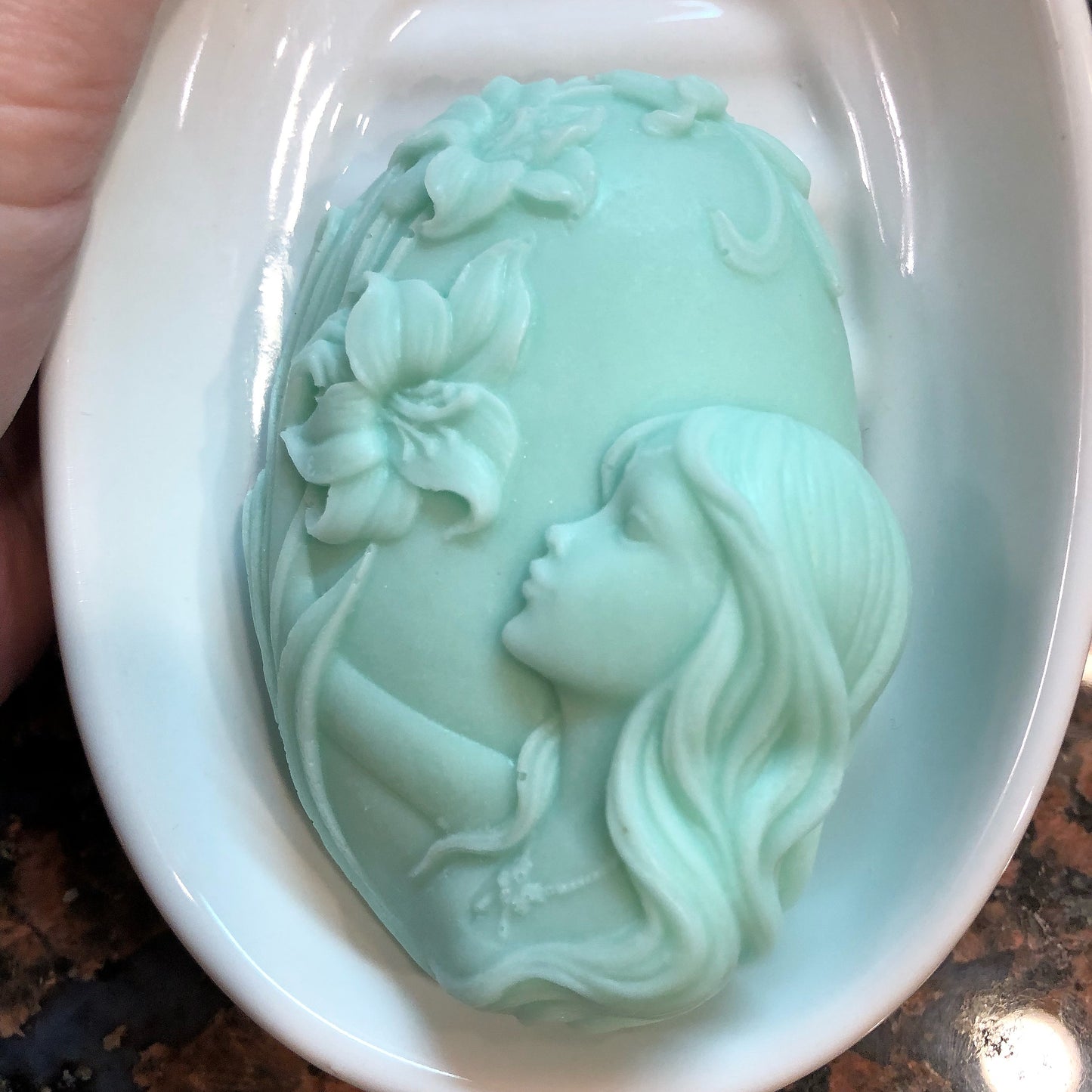 Oval Flower Fairy Soap