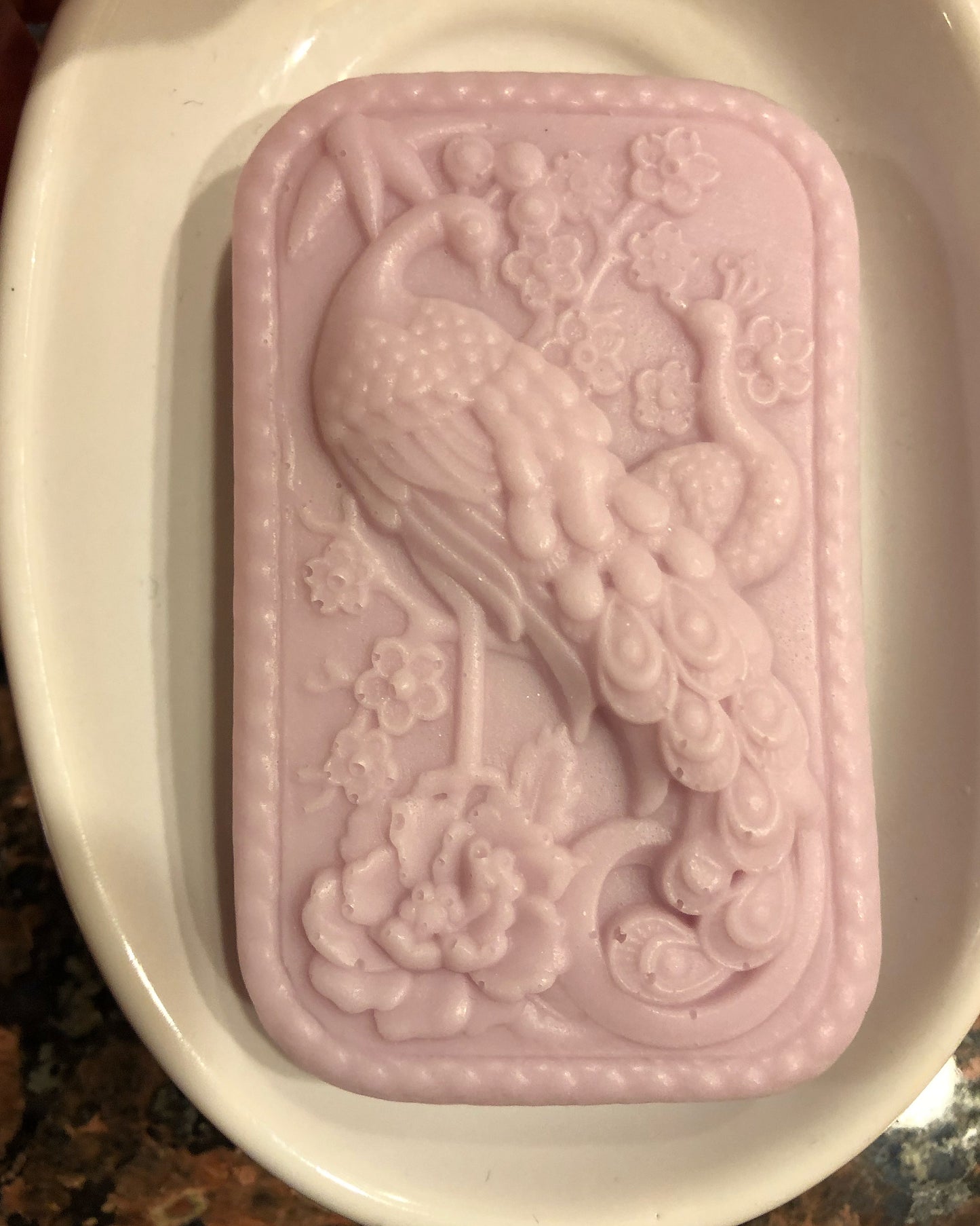 Rectangular Peacock Soap