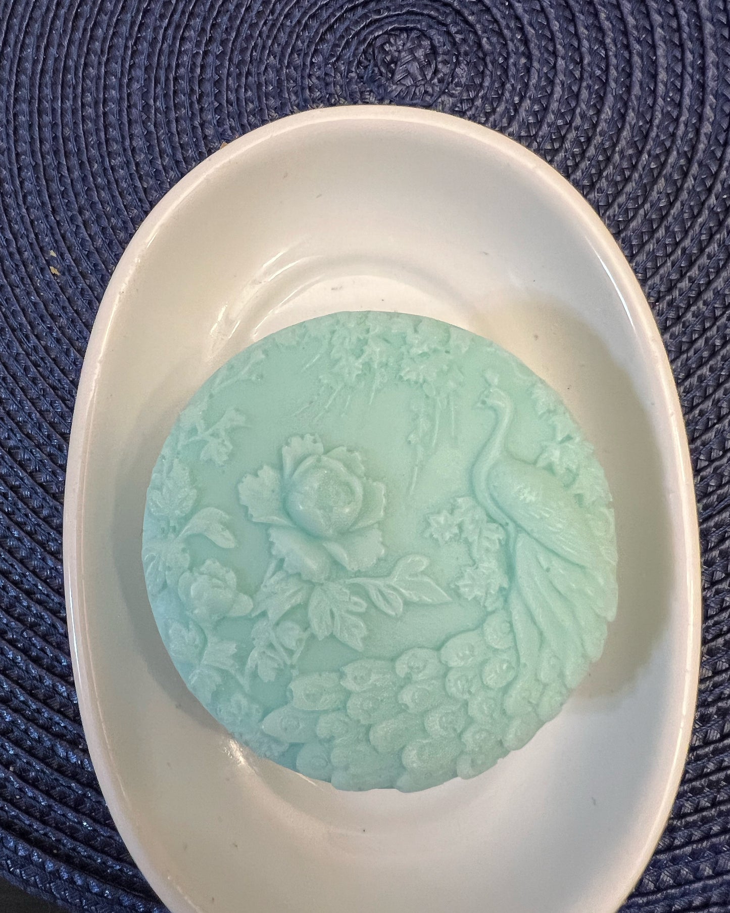 Round Peacock Soap
