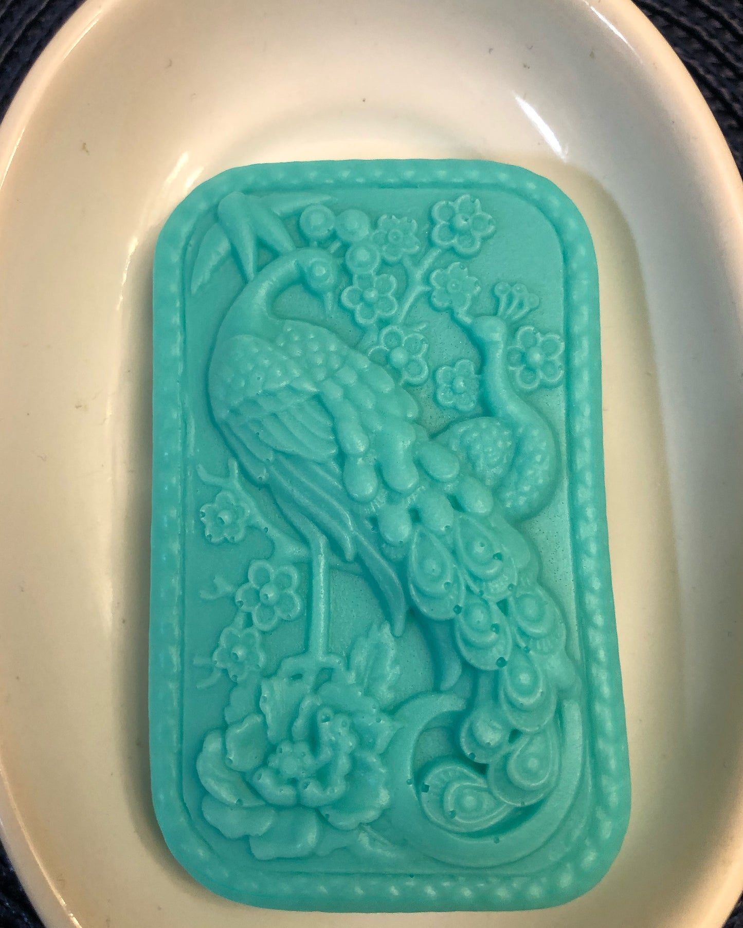 Rectangular Peacock Soap