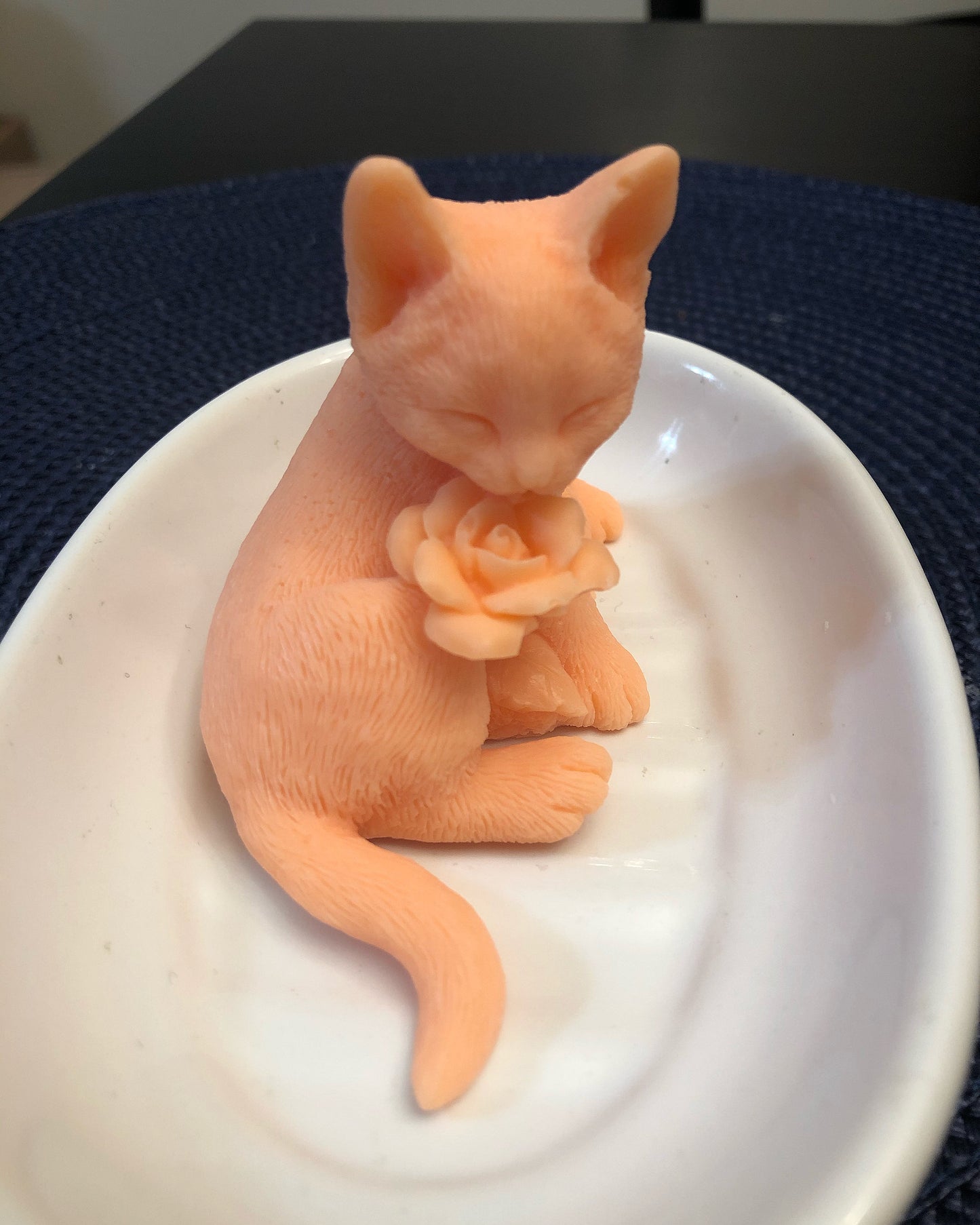 Kitty With A Rose Soap