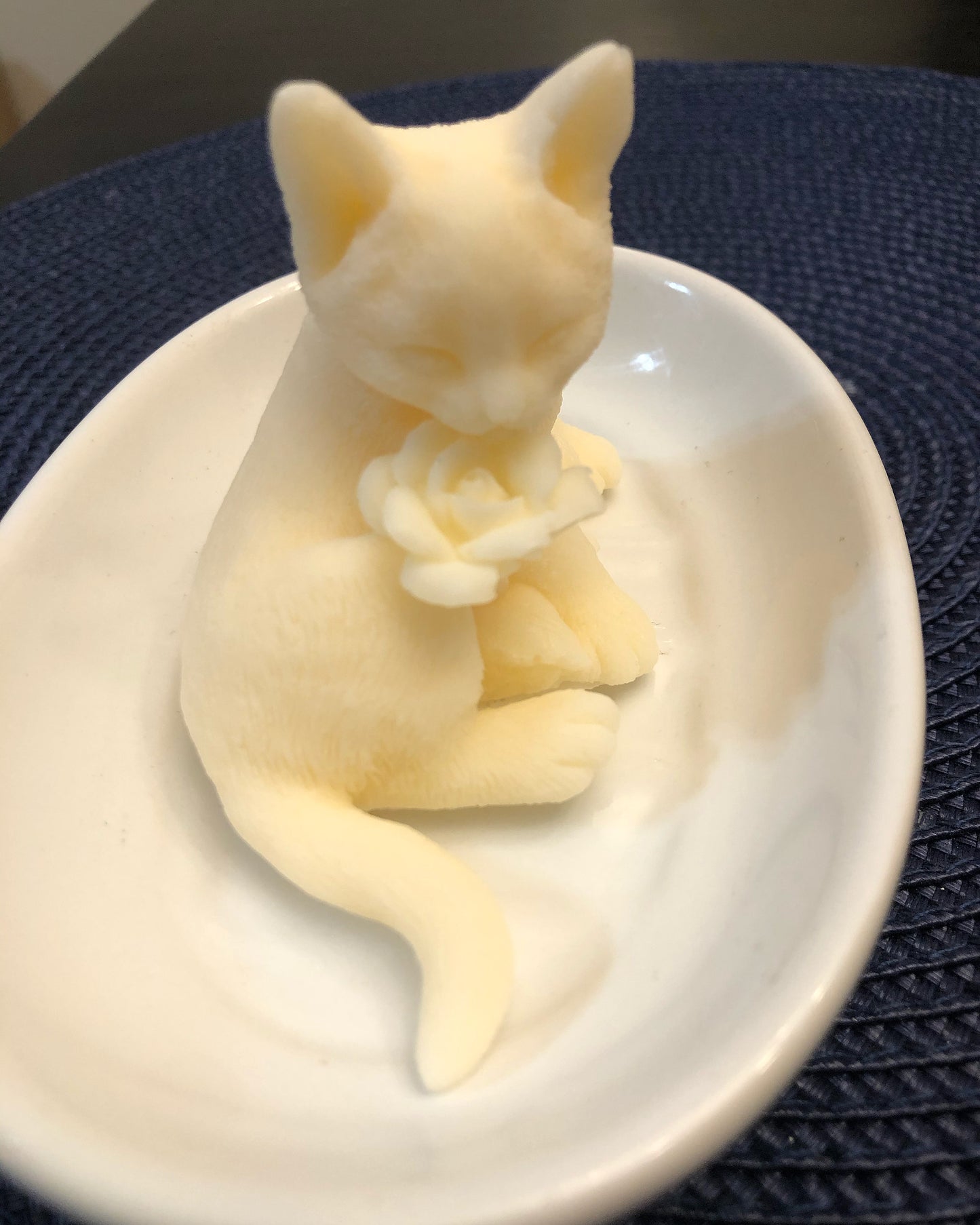 Kitty With A Rose Soap
