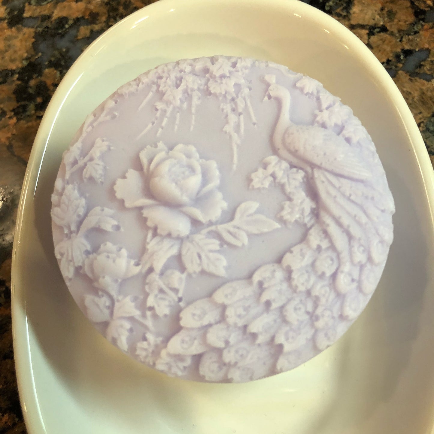 Round Peacock Soap