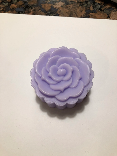 Flower Soap #1 of 4 (scalloped edge)