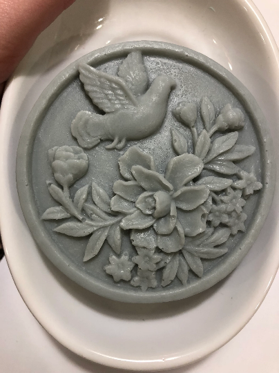 Bird Over Flowers Soap