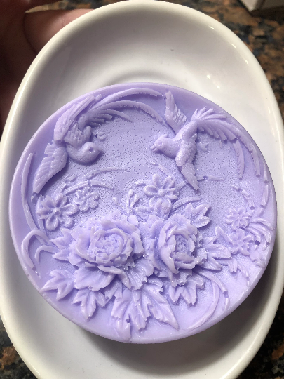 Birds Among Flowers Soap