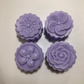 Flower Soap set of 4 (scalloped edge)