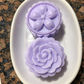 Flower Soap set of 4 (scalloped edge)