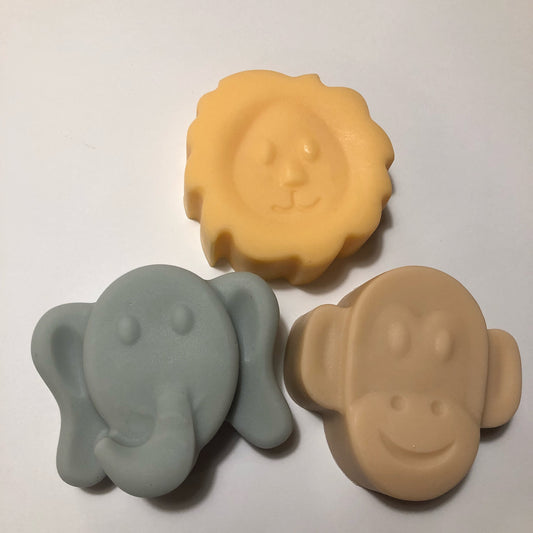 Animal Soap Trio (Elephant, Monkey, Lion)