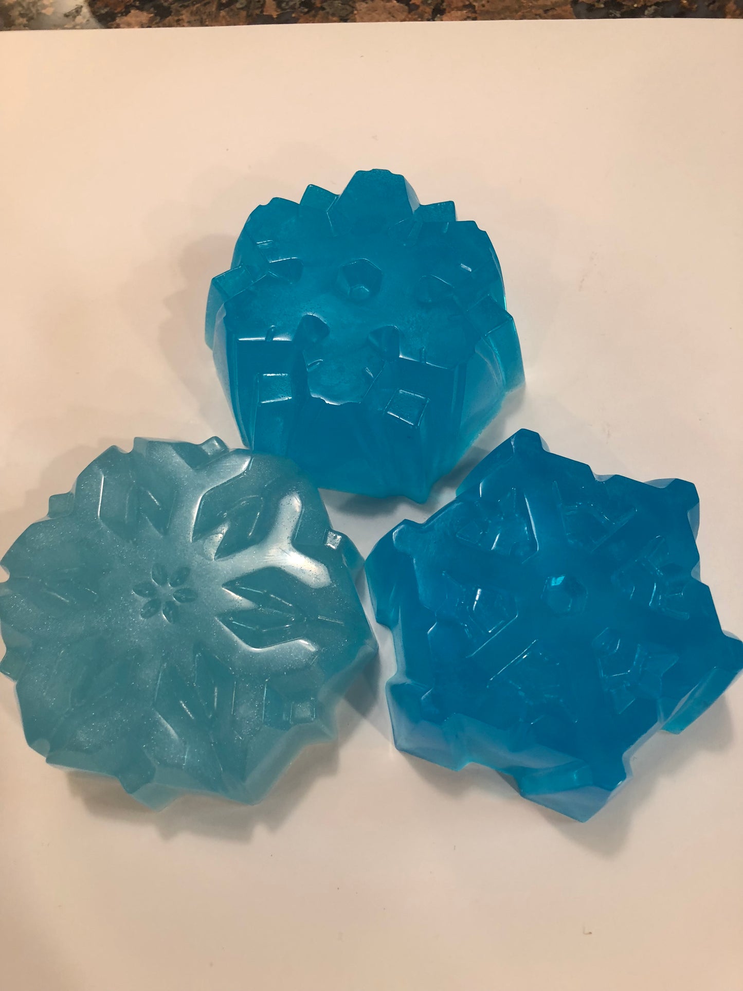 Snowflake Soap (set of three)