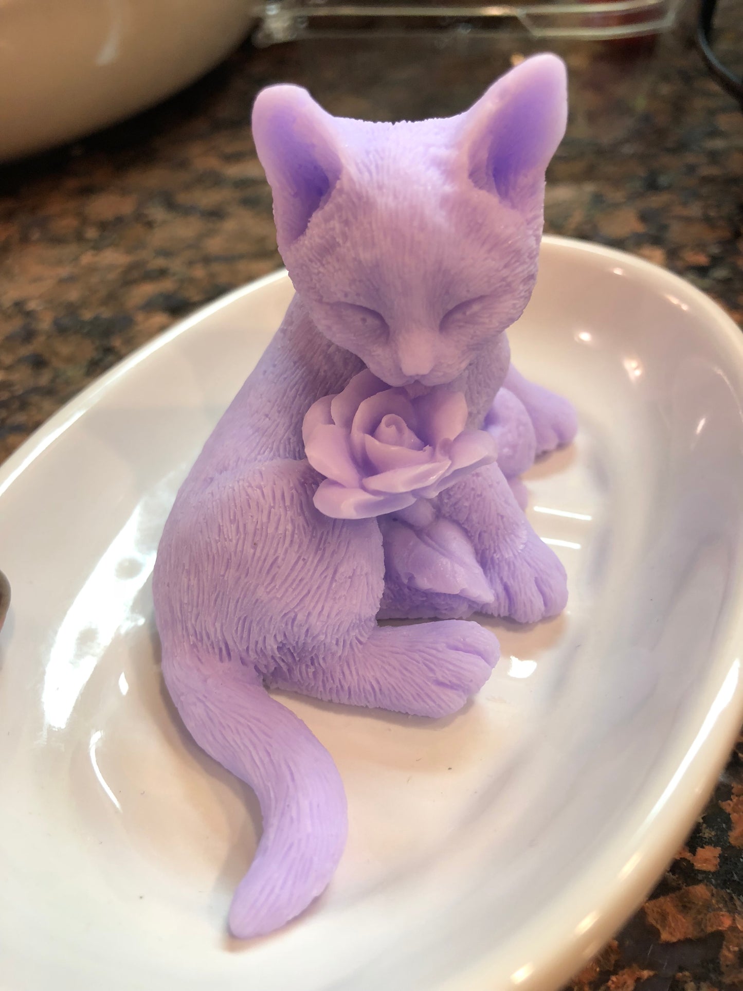 Kitty With A Rose Soap