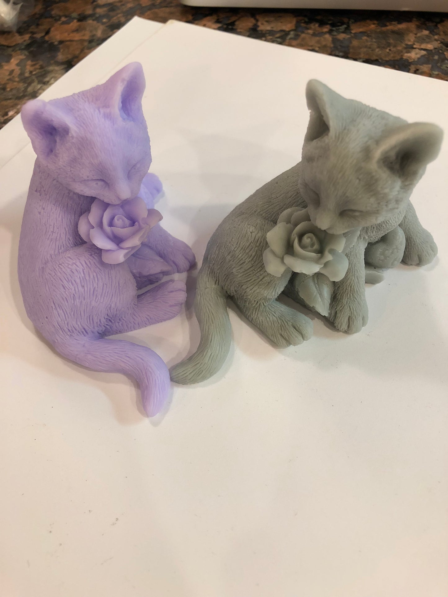 Kitty With A Rose Soap