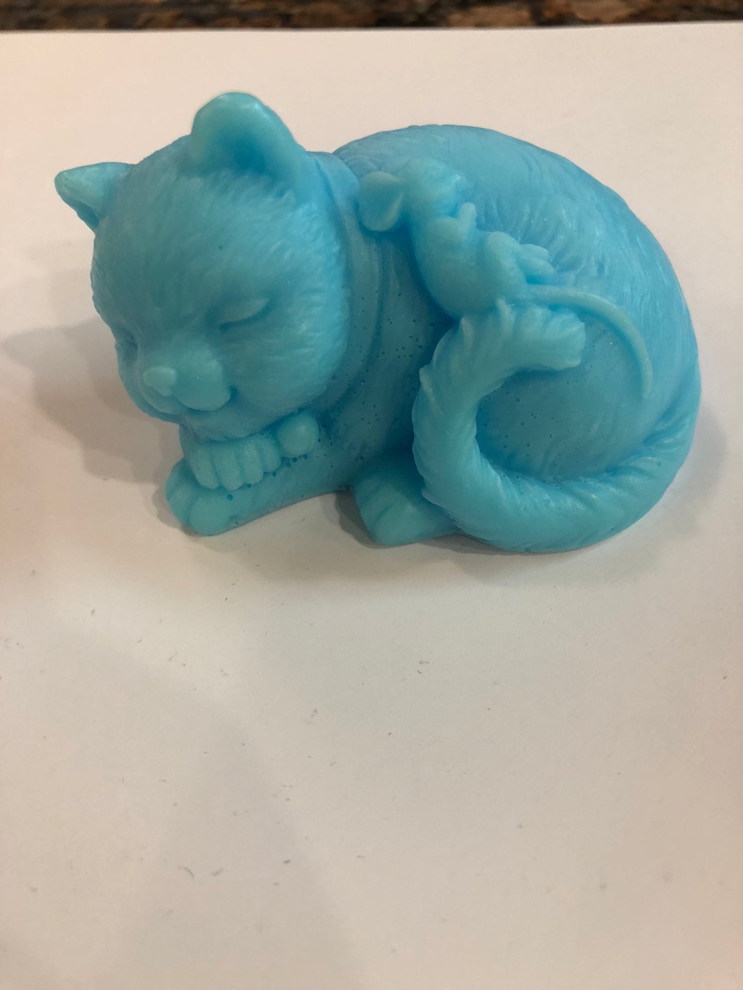 Kitty Napping With A Mouse Friend Soap