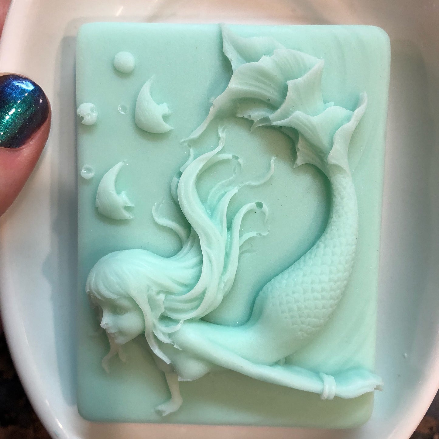 Mermaid Swimming With Fish Soap