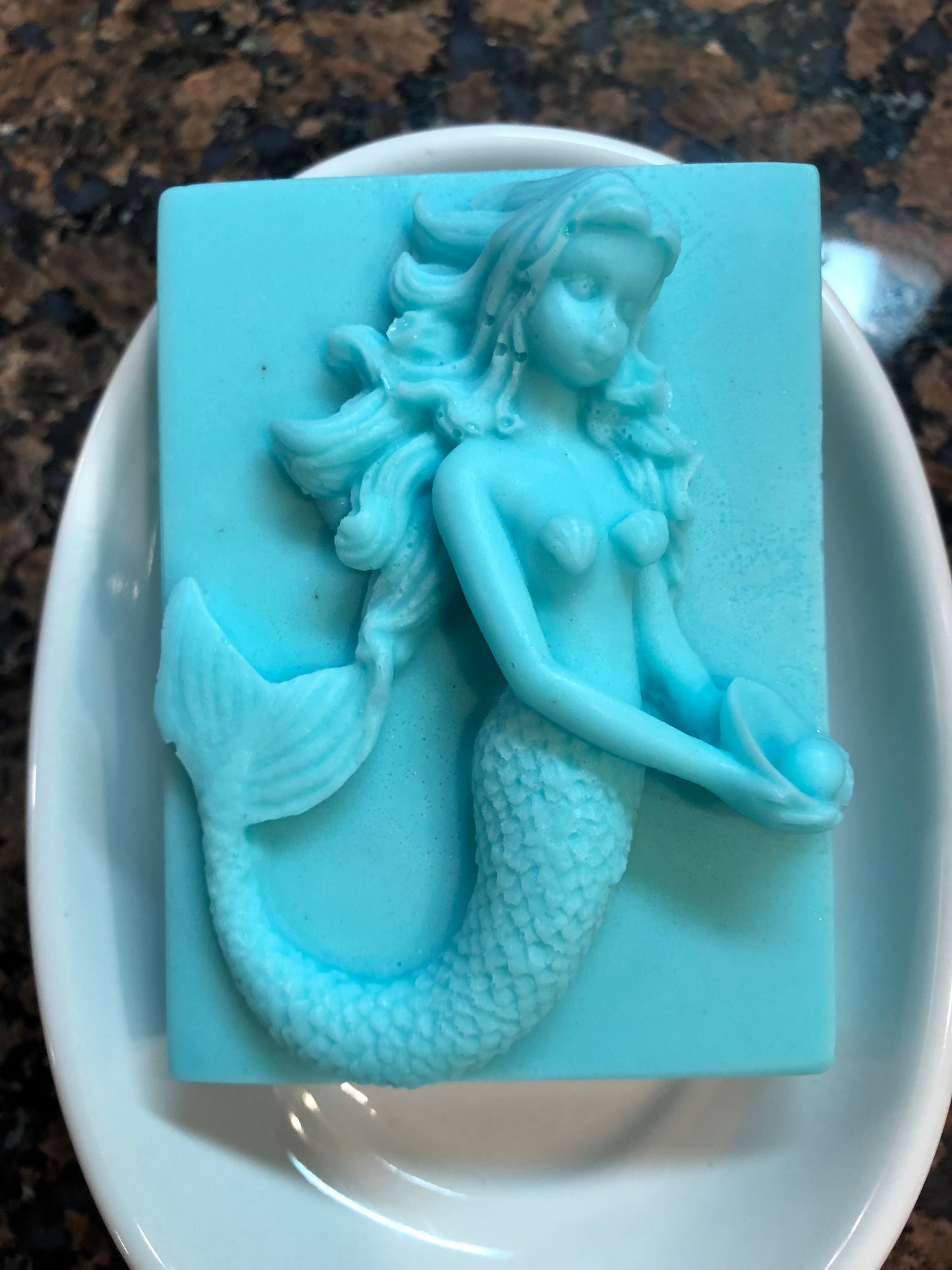 Mermaid Holding An Oyster Soap