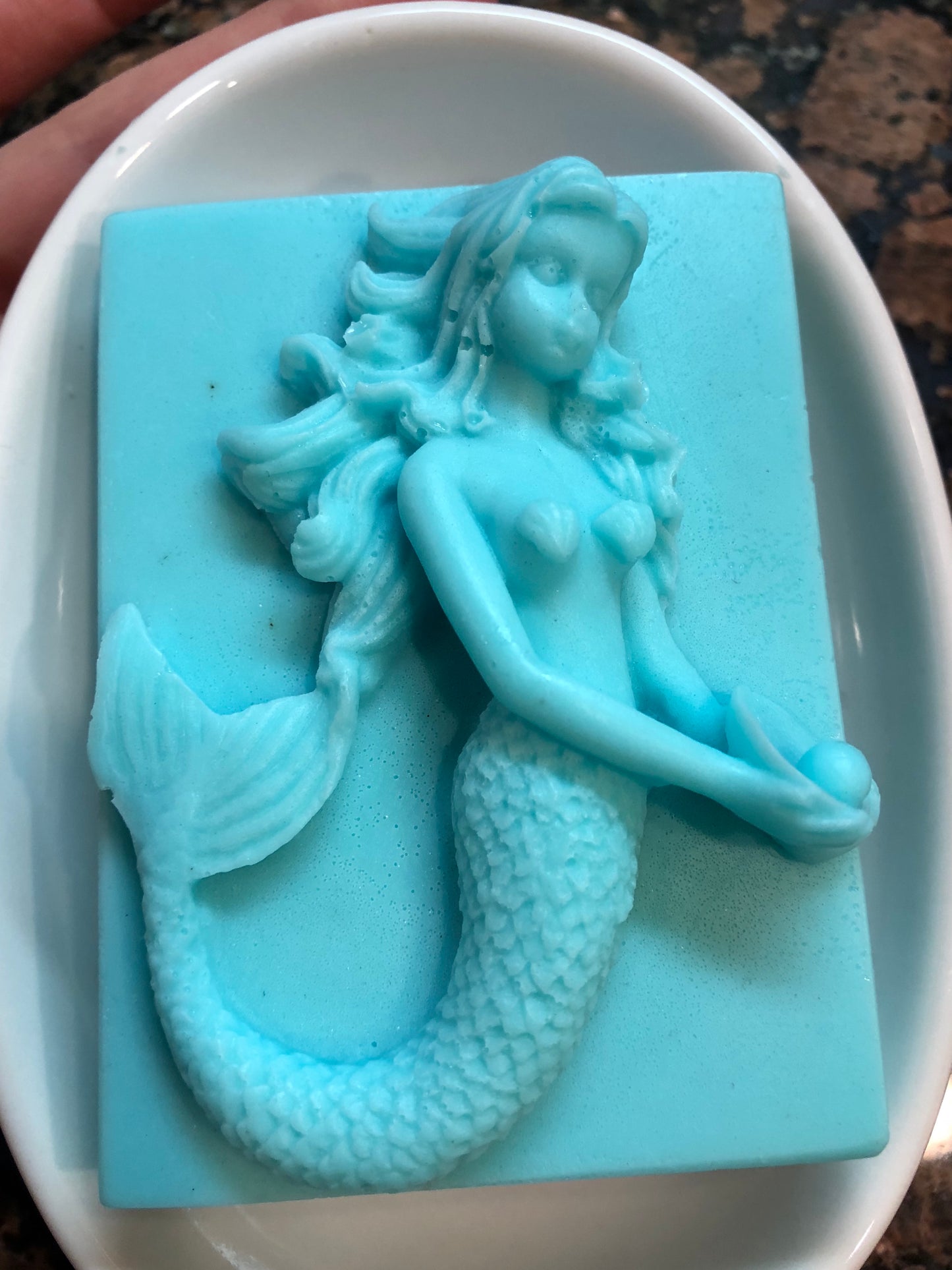 Mermaid Holding An Oyster Soap