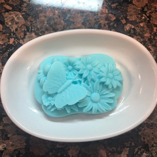 Butterfly On Flowers Soap