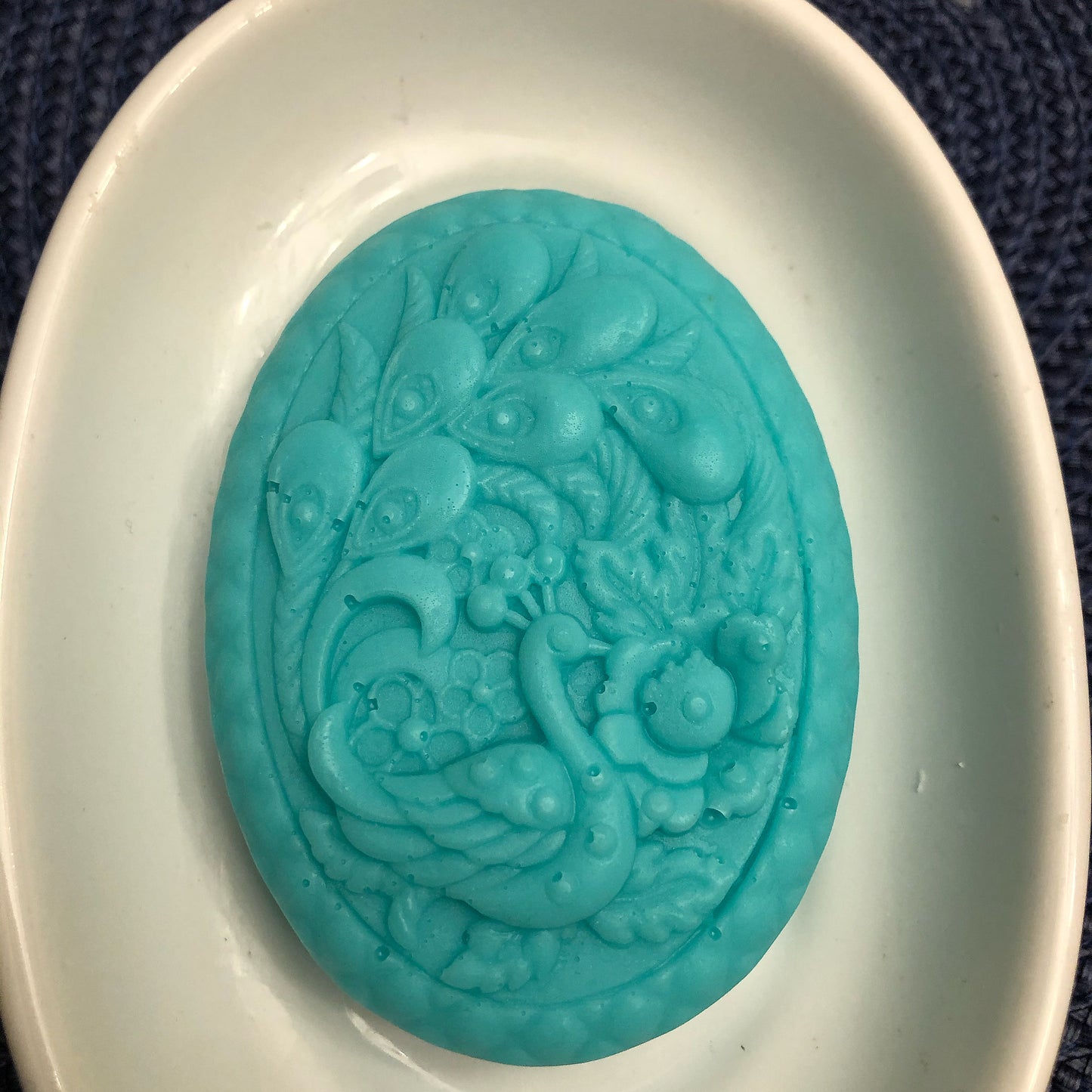 Oval Peacock Soap