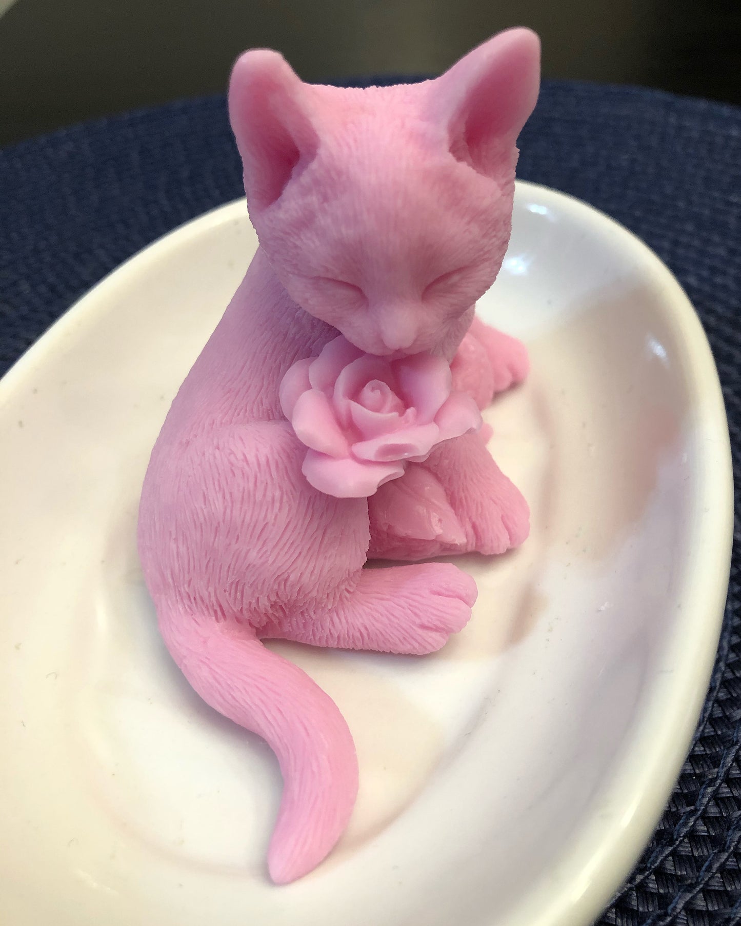 Kitty With A Rose Soap