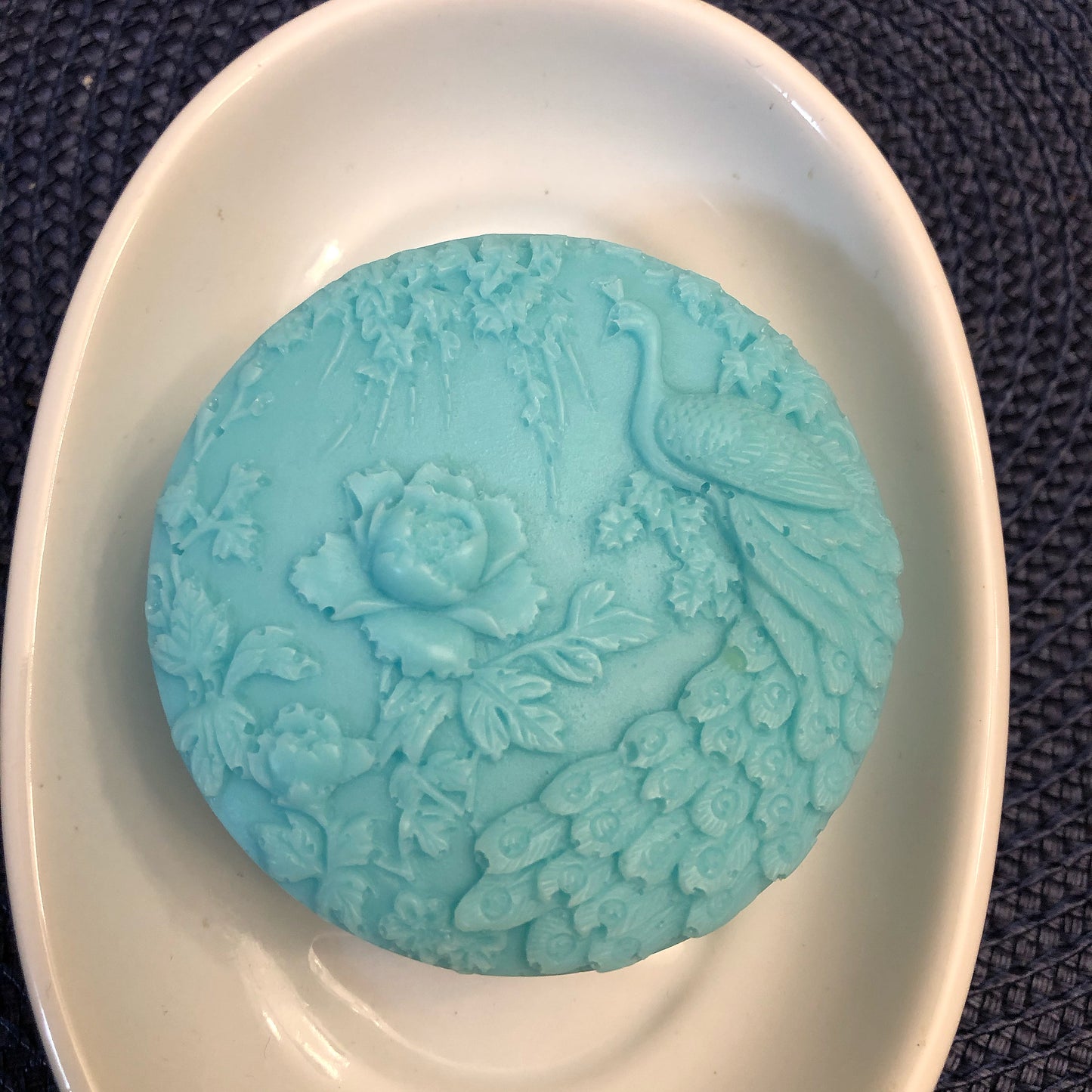 Round Peacock Soap