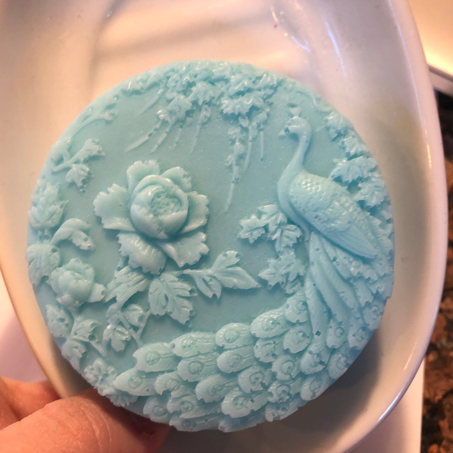 Round Peacock Soap