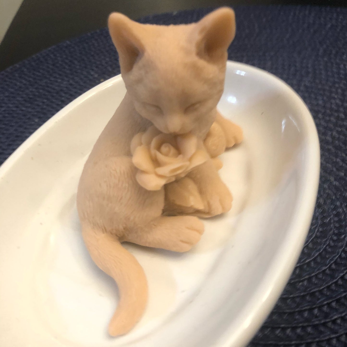 Kitty With A Rose Soap