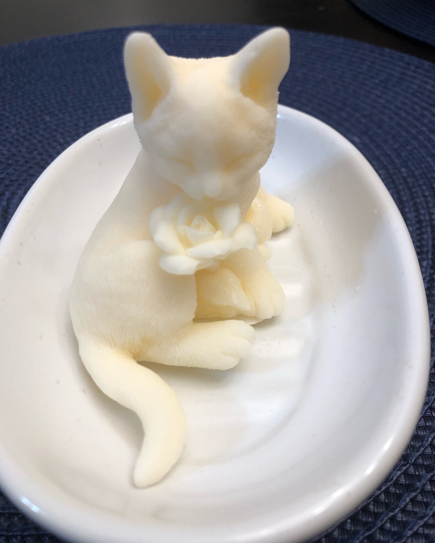 Kitty With A Rose Soap