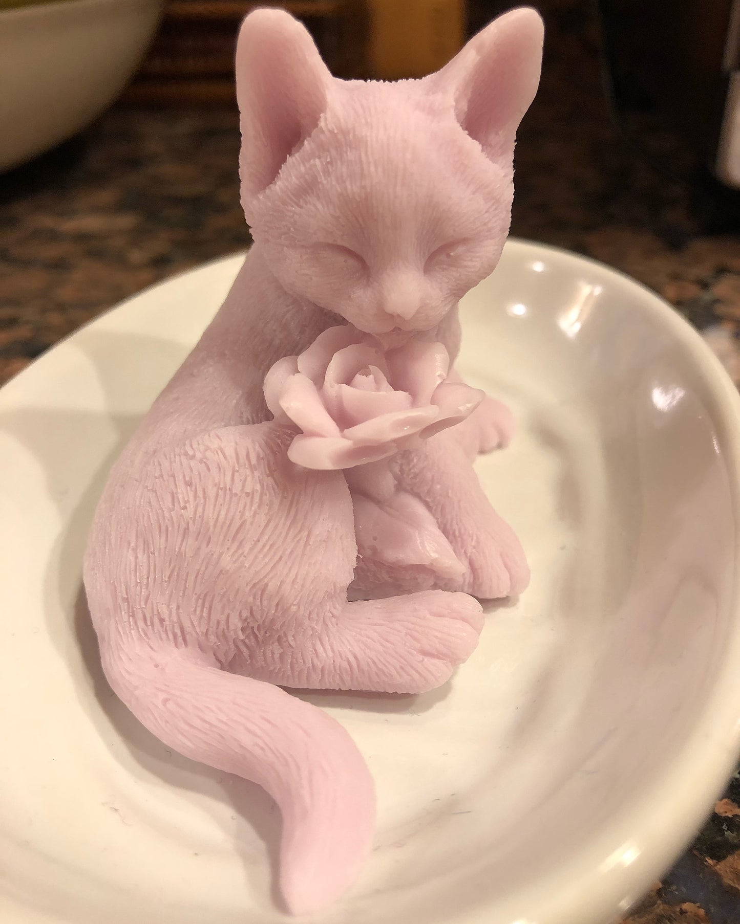 Kitty With A Rose Soap