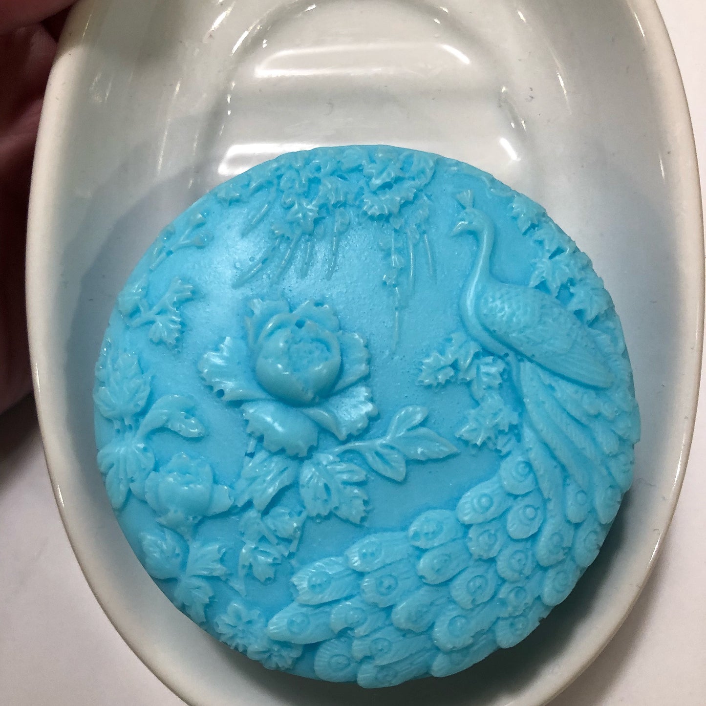 Round Peacock Soap