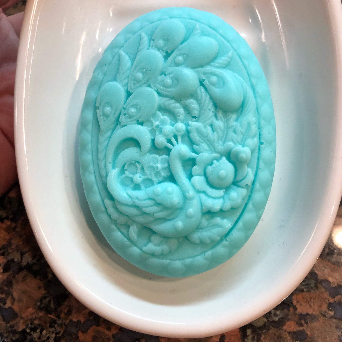 Oval Peacock Soap