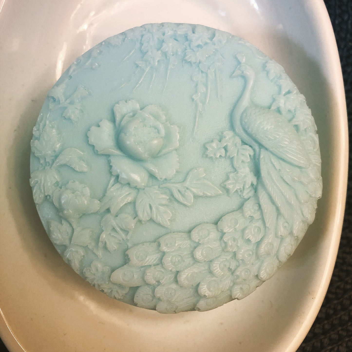 Round Peacock Soap