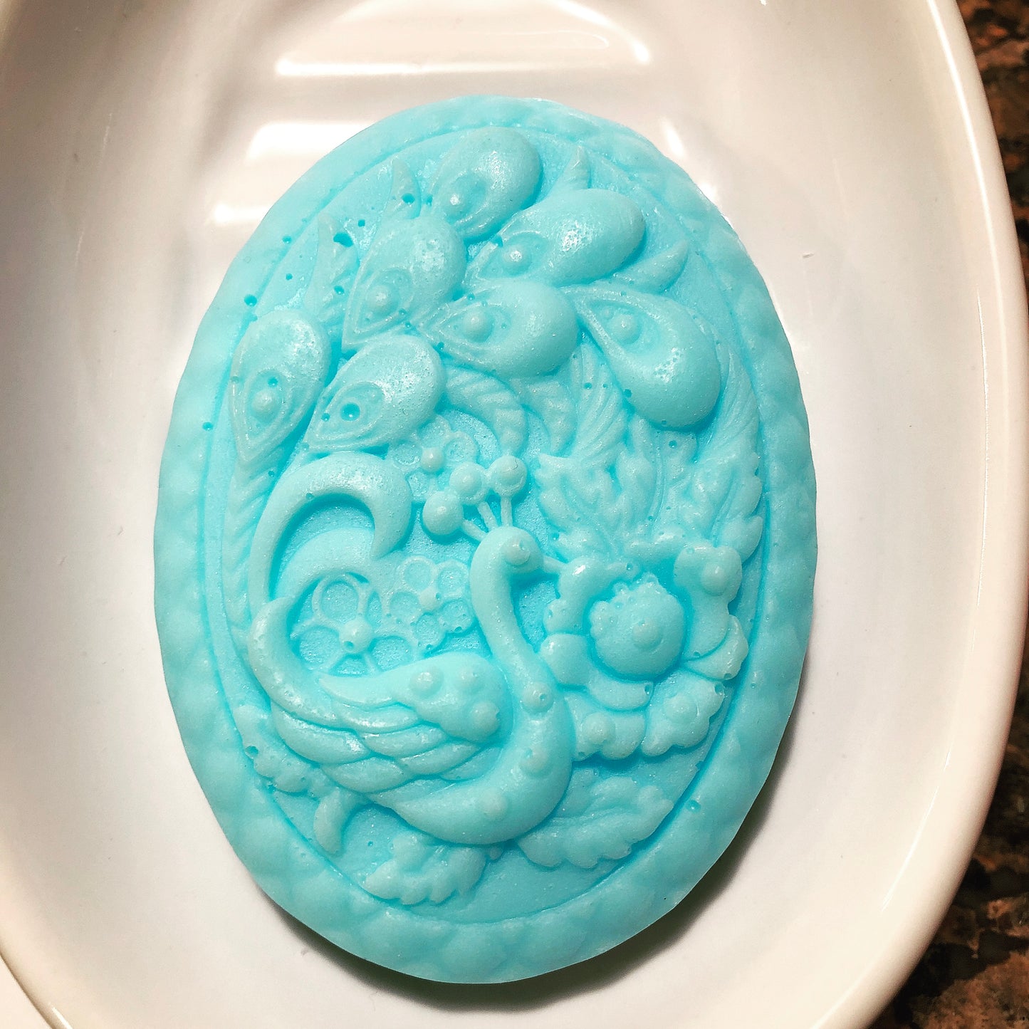 Oval Peacock Soap