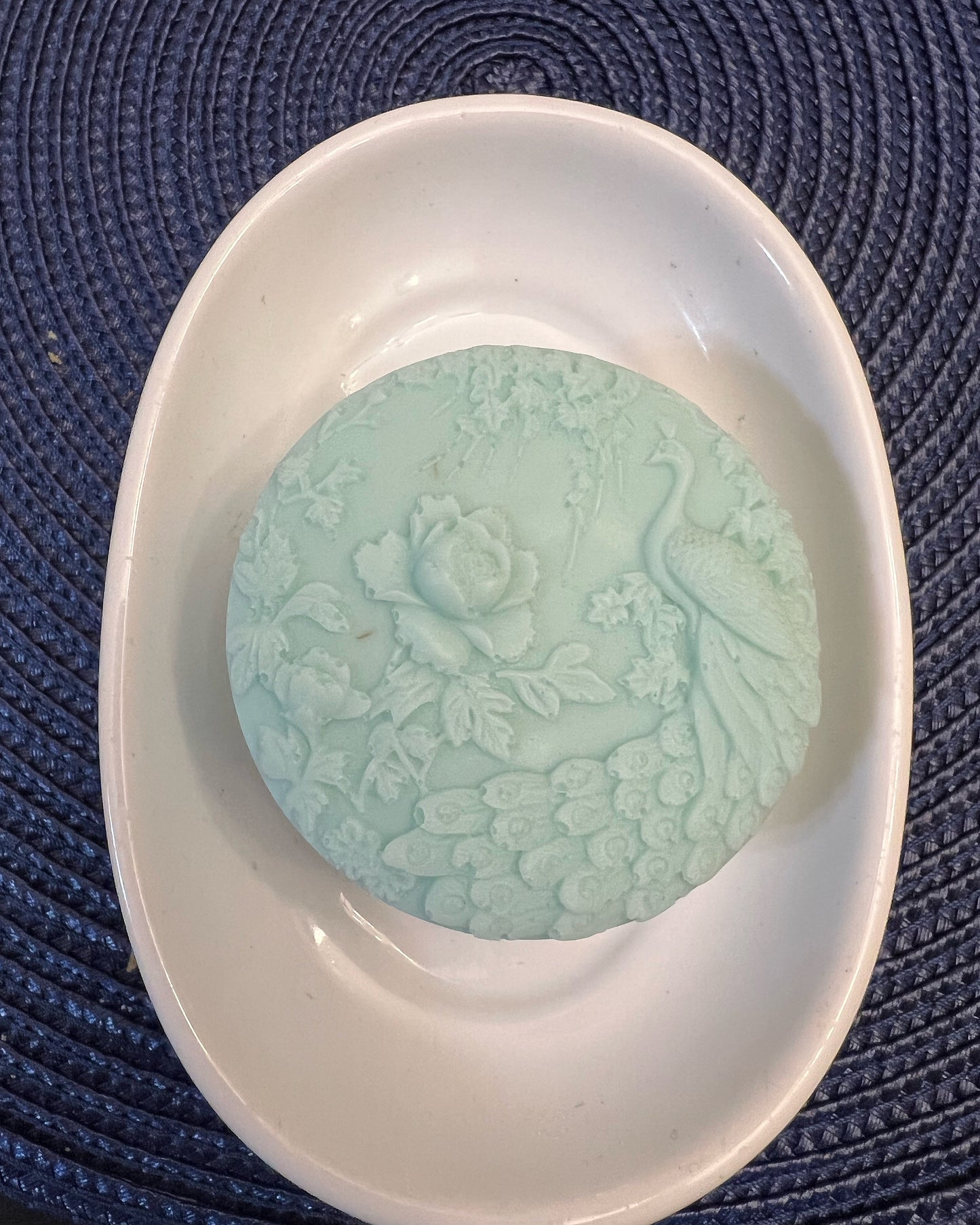 Round Peacock Soap