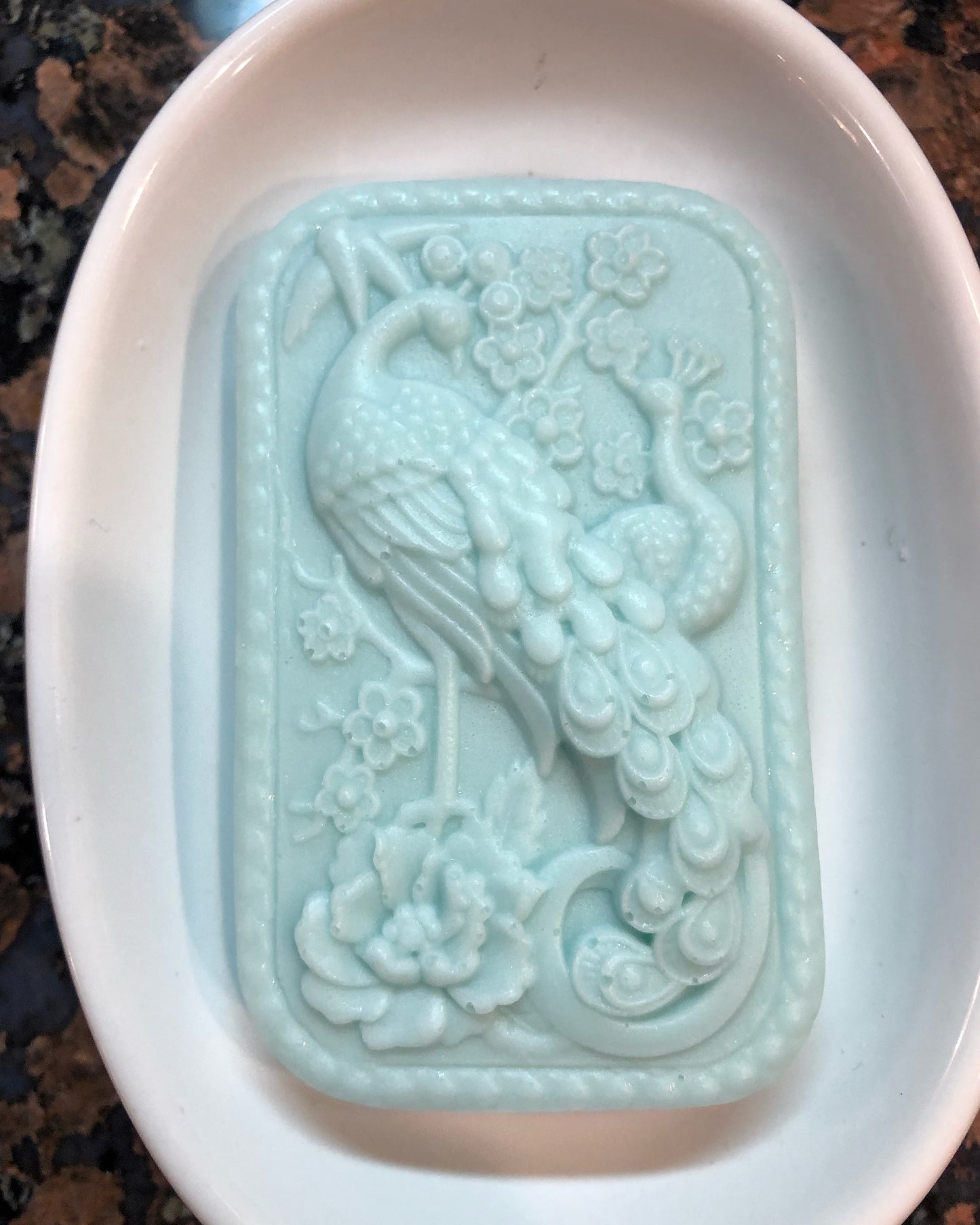 Rectangular Peacock Soap