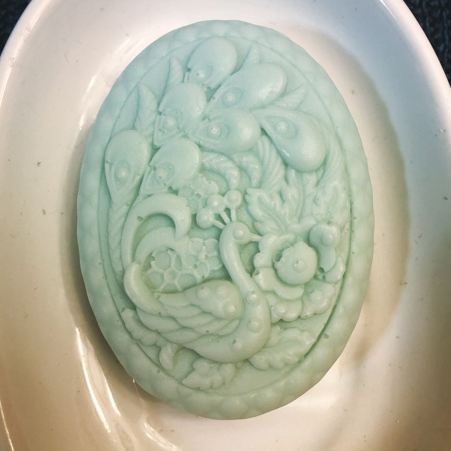 Oval Peacock Soap