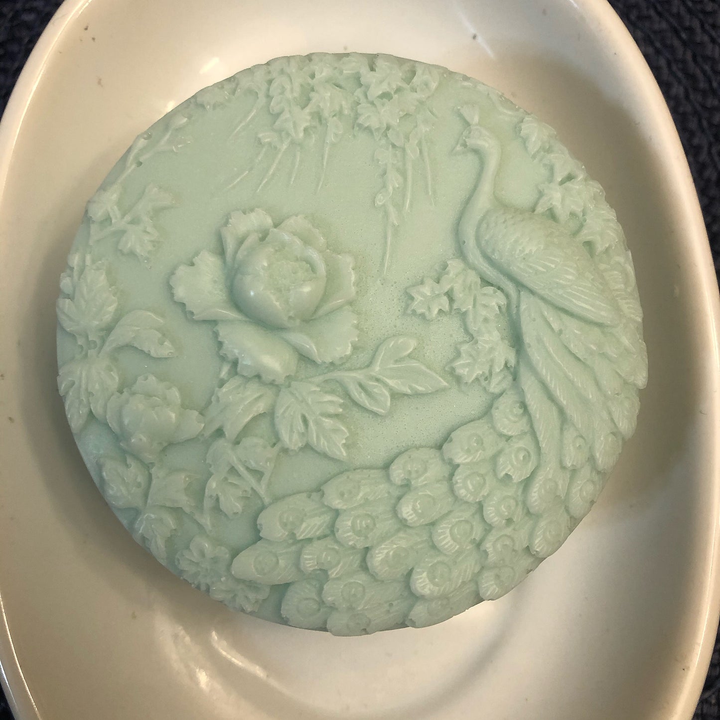 Round Peacock Soap