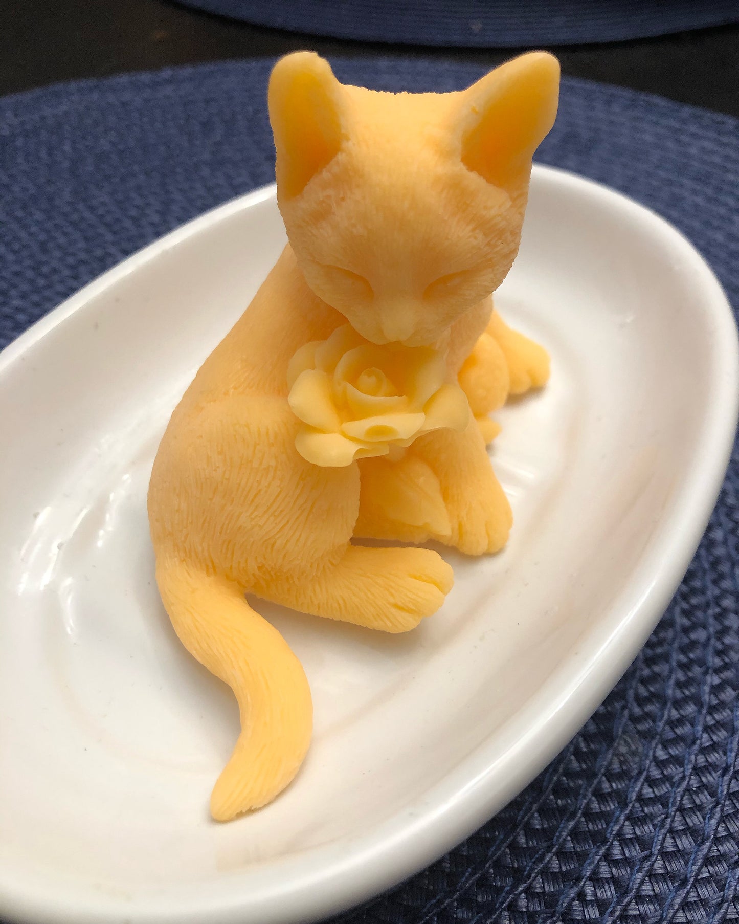 Kitty With A Rose Soap