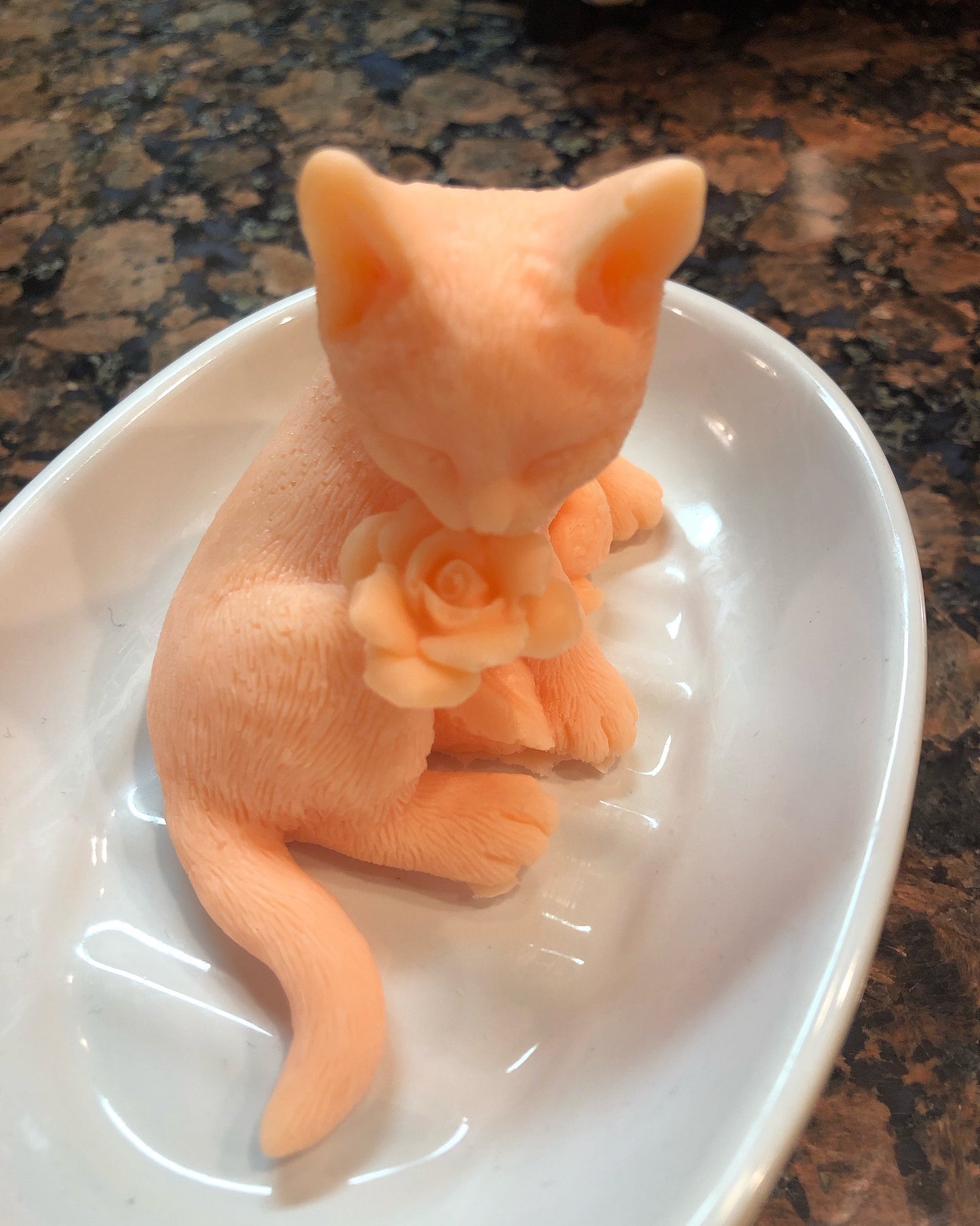 Kitty With A Rose Soap