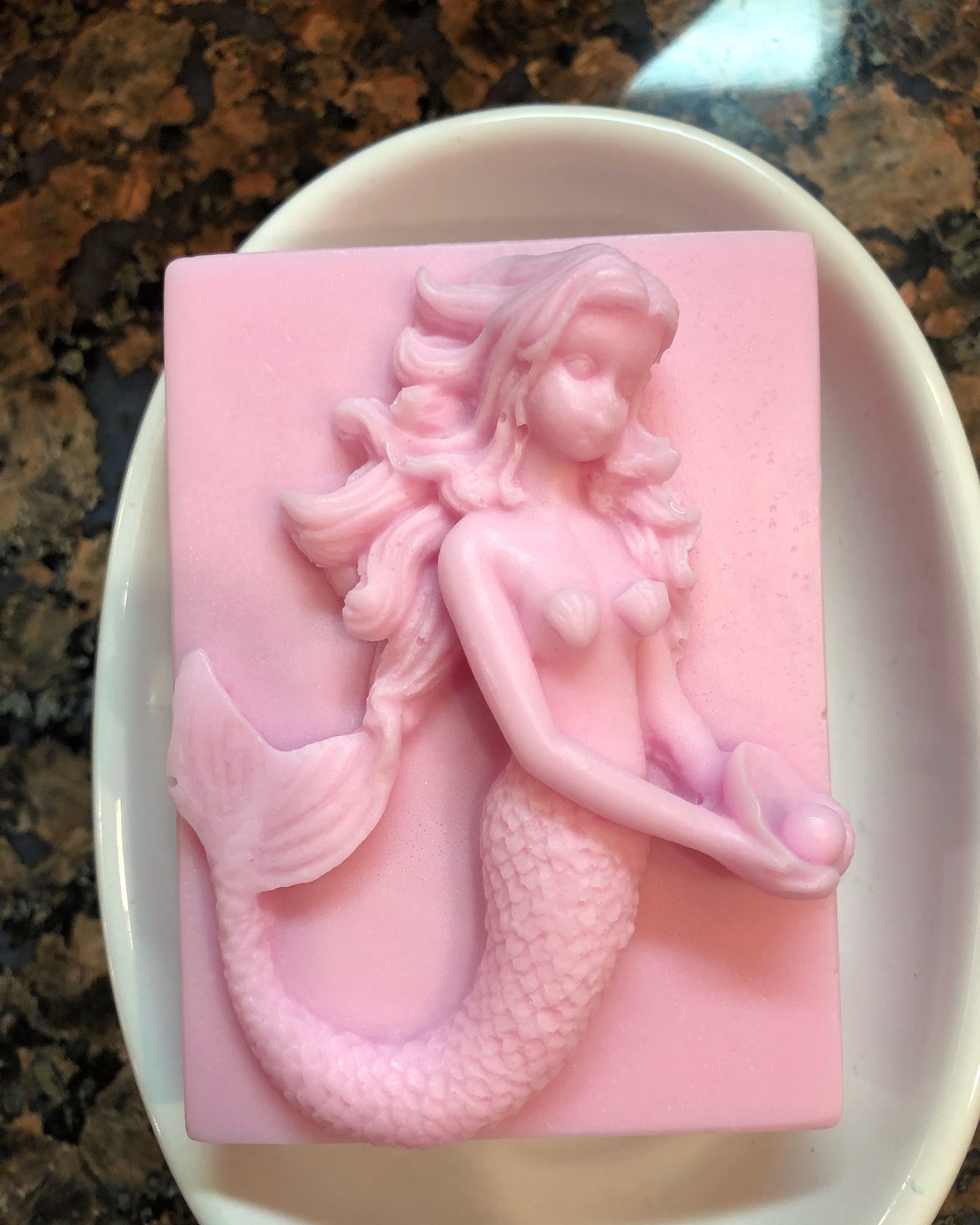 Mermaid Holding An Oyster Soap