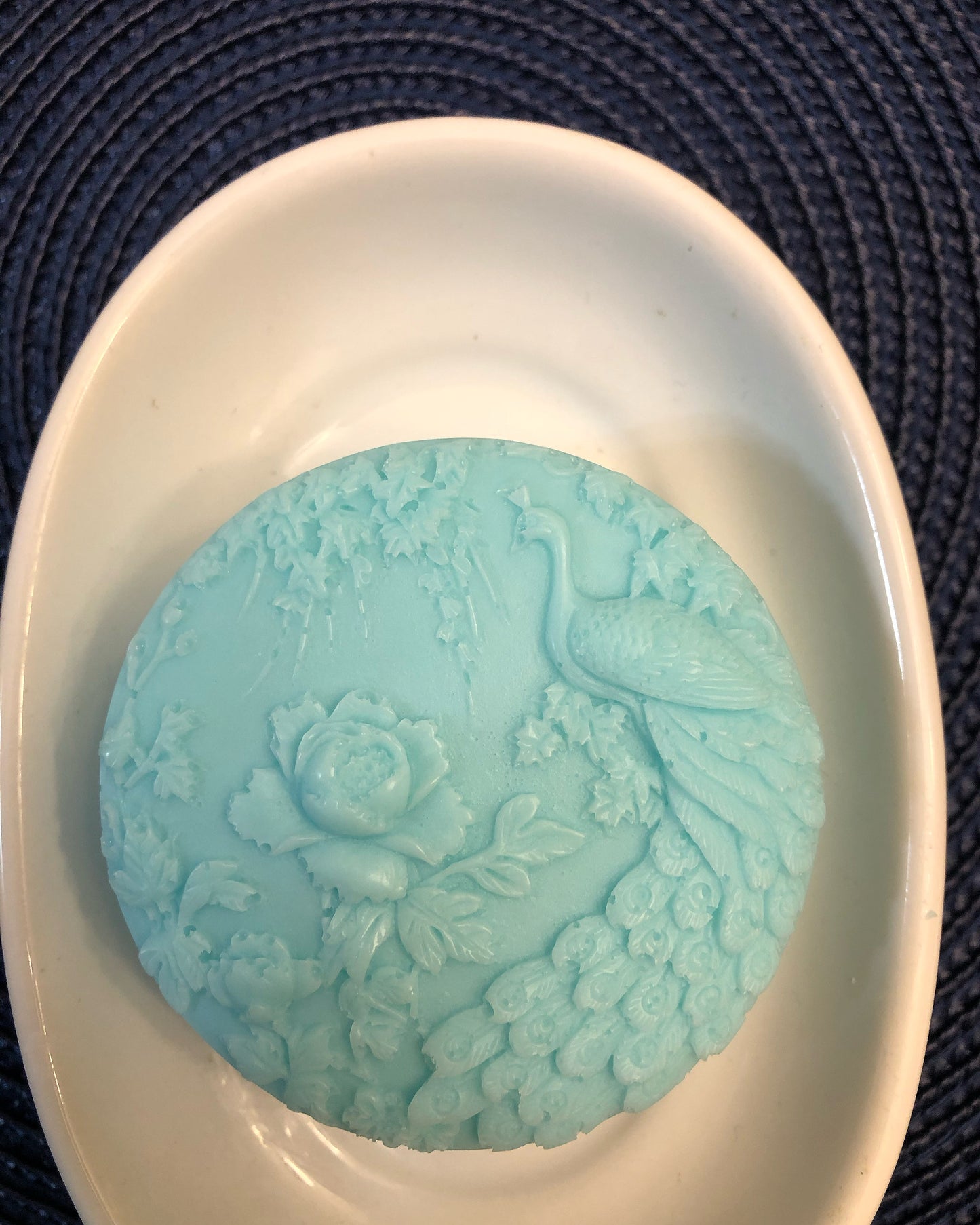 Round Peacock Soap