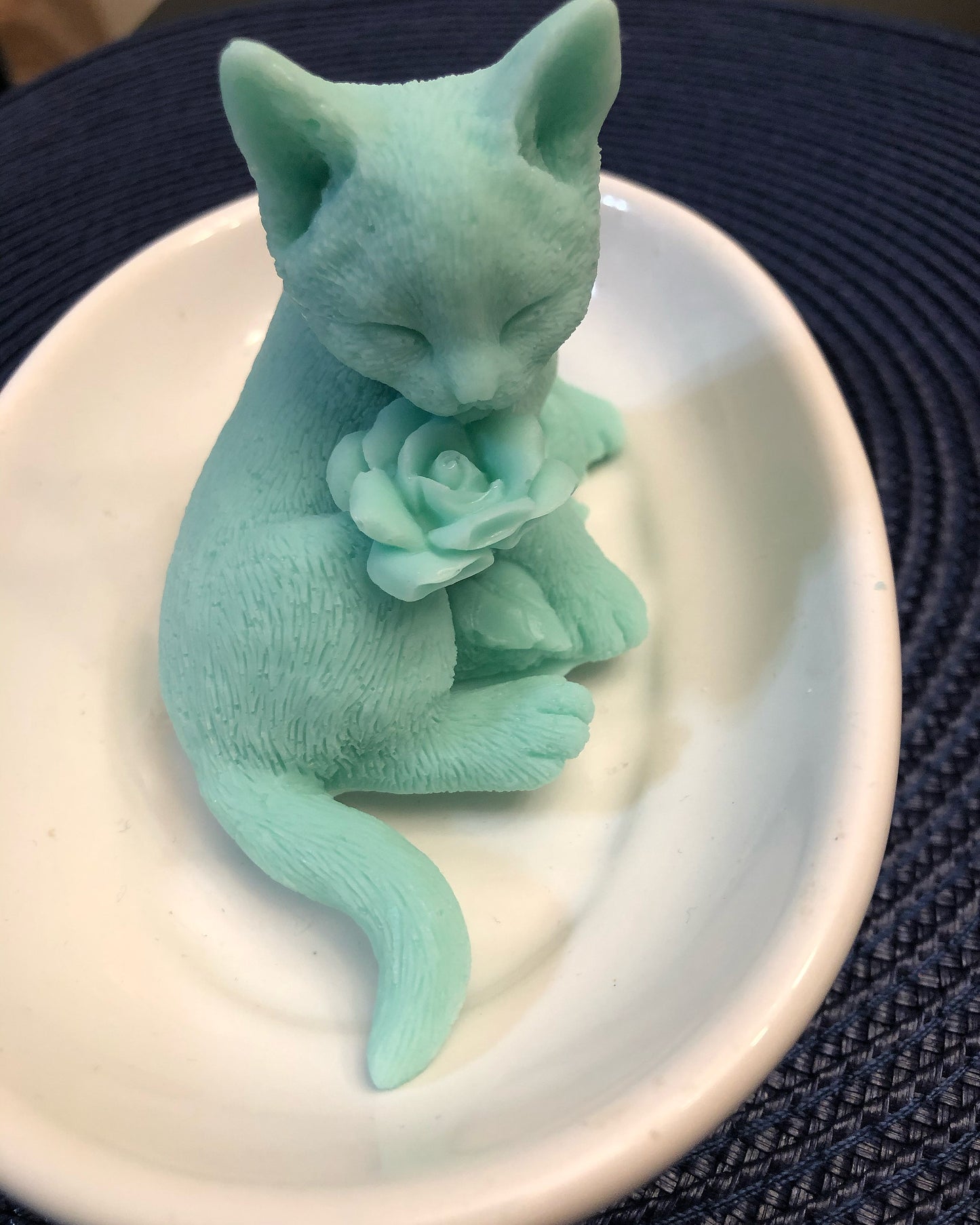 Kitty With A Rose Soap