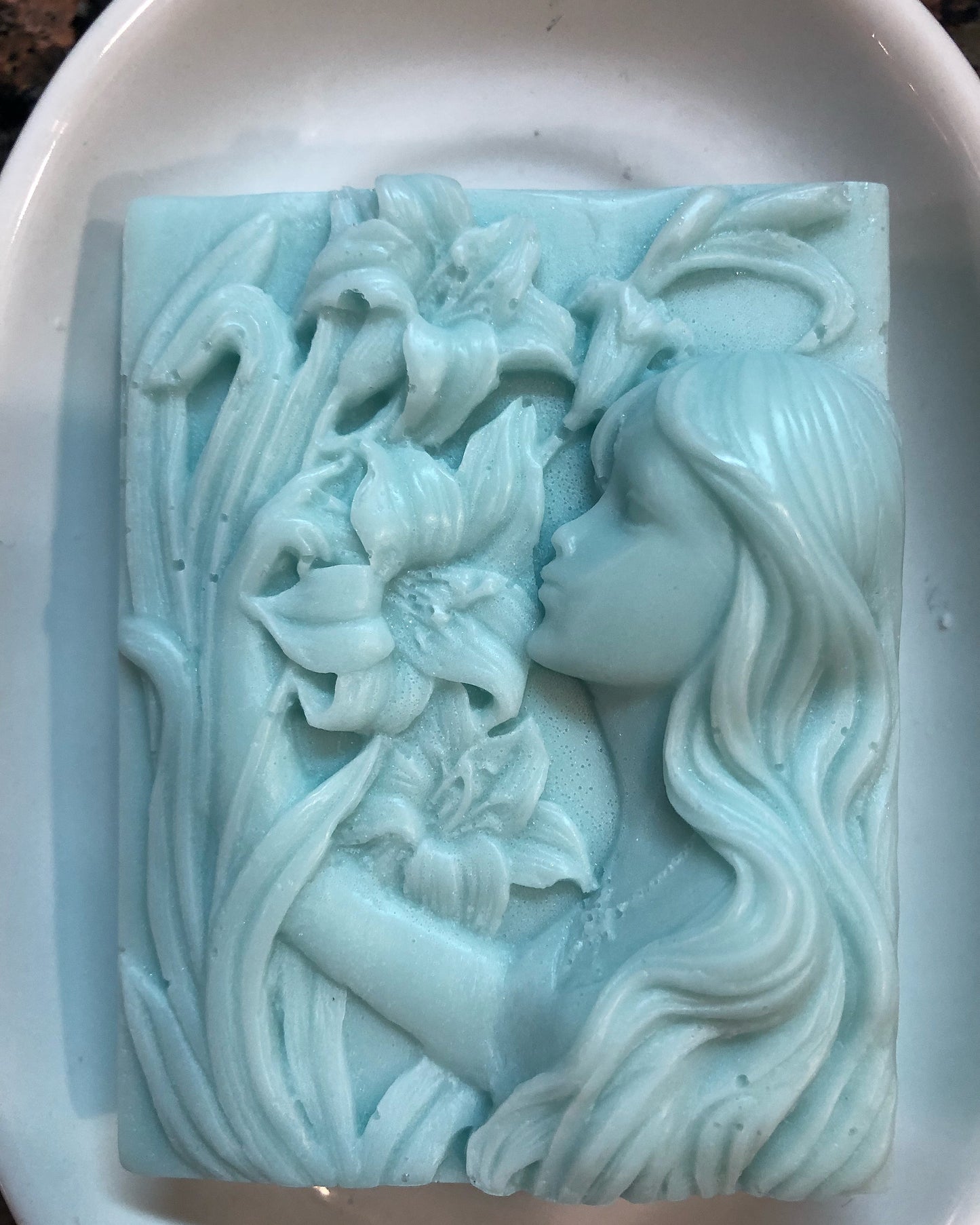 Rectangular Flower Fairy Soap