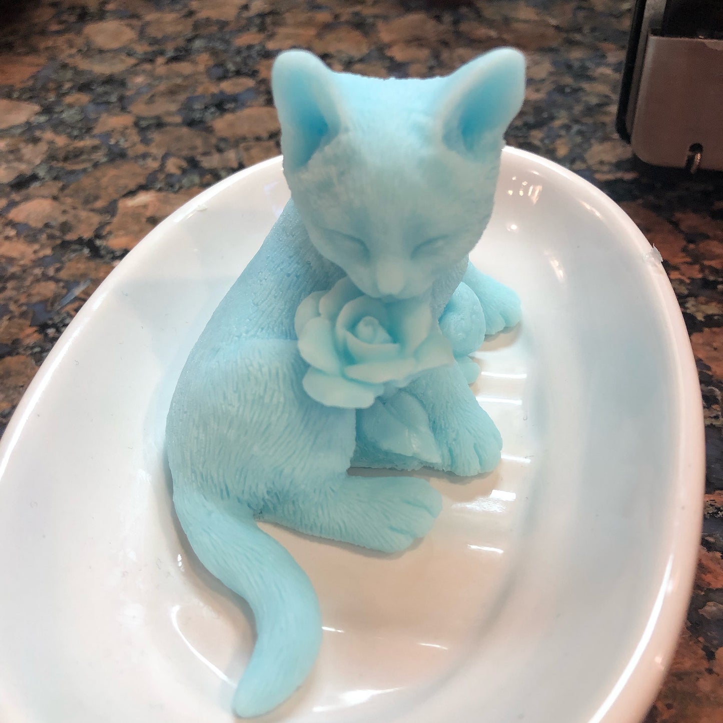 Kitty With A Rose Soap