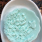 Butterfly Over Flowers Soap (scalloped edge)